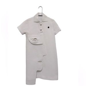 Viktor & Rolf White Polo Dress Size 34 EU Couture SS16 Picasso Cubism Collection